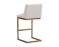 Sunpan Holly Barstool - Abbington Burnt Orange/Zenith Graphite Grey/Zenith Soft Grey