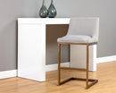 Sunpan Holly Barstool - Abbington Burnt Orange/Zenith Graphite Grey/Zenith Soft Grey