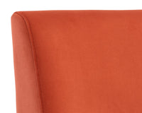 Sunpan Holly Counter Stool - Abbington Burnt Orange/Zenith Graphite Grey/Zenith Soft Grey