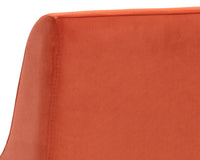 Sunpan Holly Counter Stool - Abbington Burnt Orange/Zenith Graphite Grey/Zenith Soft Grey