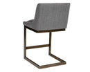Sunpan Holly Counter Stool - Abbington Burnt Orange/Zenith Graphite Grey/Zenith Soft Grey