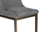 Sunpan Holly Counter Stool - Abbington Burnt Orange/Zenith Graphite Grey/Zenith Soft Grey
