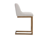 Sunpan Holly Counter Stool - Abbington Burnt Orange/Zenith Graphite Grey/Zenith Soft Grey