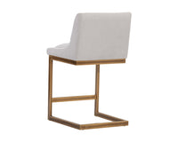 Sunpan Holly Counter Stool - Abbington Burnt Orange/Zenith Graphite Grey/Zenith Soft Grey
