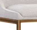 Sunpan Holly Counter Stool - Abbington Burnt Orange/Zenith Graphite Grey/Zenith Soft Grey