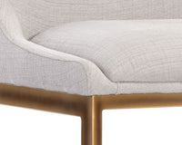 Sunpan Holly Counter Stool - Abbington Burnt Orange/Zenith Graphite Grey/Zenith Soft Grey