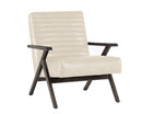Sunpan Peyton Lounge Chair - Bravo Cream/Cantina Magnetite/Cantina Saddle