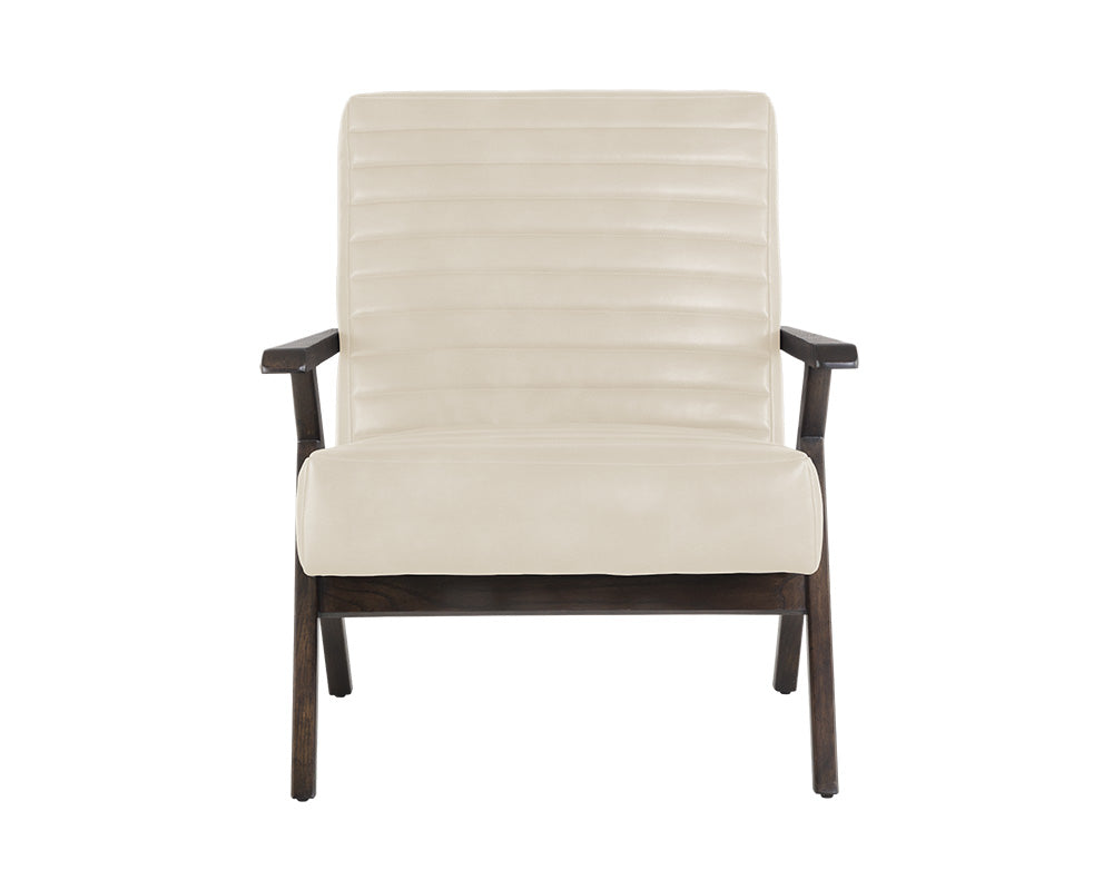 Sunpan Peyton Lounge Chair - Bravo Cream/Cantina Magnetite/Cantina Saddle