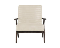 Sunpan Peyton Lounge Chair - Bravo Cream/Cantina Magnetite/Cantina Saddle