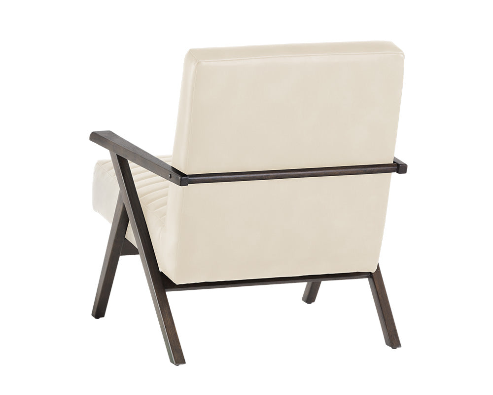 Sunpan Peyton Lounge Chair - Bravo Cream/Cantina Magnetite/Cantina Saddle