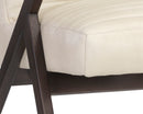 Sunpan Peyton Lounge Chair - Bravo Cream/Cantina Magnetite/Cantina Saddle