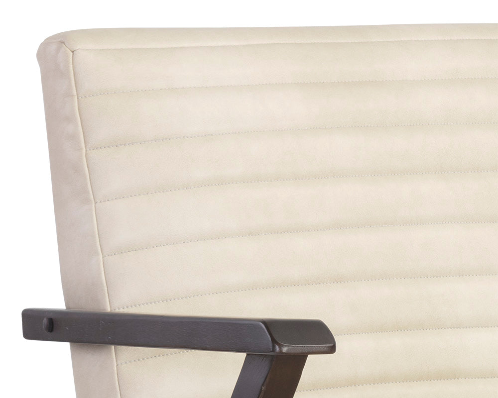 Sunpan Peyton Lounge Chair - Bravo Cream/Cantina Magnetite/Cantina Saddle