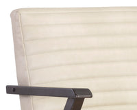 Sunpan Peyton Lounge Chair - Bravo Cream/Cantina Magnetite/Cantina Saddle