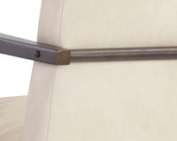 Sunpan Peyton Lounge Chair - Bravo Cream/Cantina Magnetite/Cantina Saddle