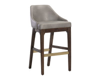 Sunpan Kace Barstool - Bravo Cream/Bravo Metal/Leo Olive/Leo Shale Grey