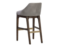 Sunpan Kace Barstool - Bravo Cream/Bravo Metal/Leo Olive/Leo Shale Grey