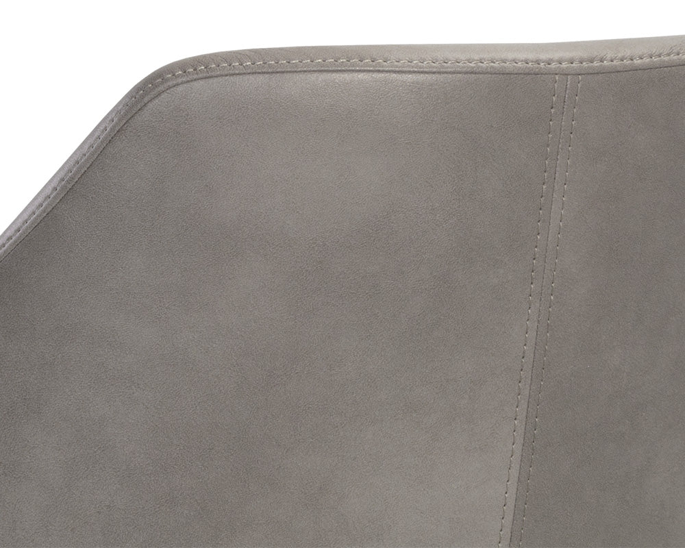 Sunpan Kace Barstool - Bravo Cream/Bravo Metal/Leo Olive/Leo Shale Grey