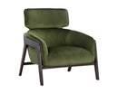 Sunpan Maximus Lounge Chair In Metropolis Blue/Moss Green//Polo Club Stone And Overcast Grey