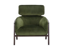 Sunpan Maximus Lounge Chair In Metropolis Blue/Moss Green//Polo Club Stone And Overcast Grey