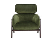 Sunpan Maximus Lounge Chair In Metropolis Blue/Moss Green//Polo Club Stone And Overcast Grey