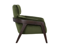 Sunpan Maximus Lounge Chair In Metropolis Blue/Moss Green//Polo Club Stone And Overcast Grey