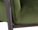 Sunpan Maximus Lounge Chair In Metropolis Blue/Moss Green//Polo Club Stone And Overcast Grey