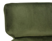 Sunpan Maximus Lounge Chair In Metropolis Blue/Moss Green//Polo Club Stone And Overcast Grey