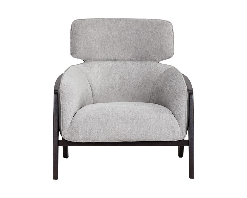 Sunpan Maximus Lounge Chair In Metropolis Blue/Moss Green//Polo Club Stone And Overcast Grey