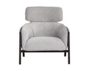 Sunpan Maximus Lounge Chair In Metropolis Blue/Moss Green//Polo Club Stone And Overcast Grey