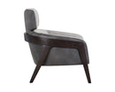 Sunpan Maximus Lounge Chair In Metropolis Blue/Moss Green//Polo Club Stone And Overcast Grey