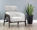 Sunpan Maximus Lounge Chair In Metropolis Blue/Moss Green//Polo Club Stone And Overcast Grey