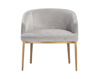 Sunpan Cornella Lounge Chair - Blush Pink/ Forest Green/Polo Club Stone/Shadow Grey