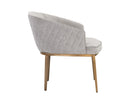 Sunpan Cornella Lounge Chair - Blush Pink/ Forest Green/Polo Club Stone/Shadow Grey