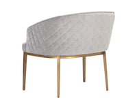 Sunpan Cornella Lounge Chair - Blush Pink/ Forest Green/Polo Club Stone/Shadow Grey