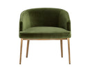 Sunpan Cornella Lounge Chair - Blush Pink/ Forest Green/Polo Club Stone/Shadow Grey