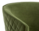 Sunpan Cornella Lounge Chair - Blush Pink/ Forest Green/Polo Club Stone/Shadow Grey