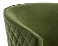 Sunpan Cornella Lounge Chair - Blush Pink/ Forest Green/Polo Club Stone/Shadow Grey