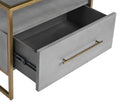 Sunpan Venice Nightstand - Shagreen Leather