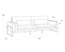Sunpan Belinda Sofa in Symphony Greige