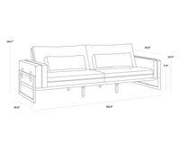 Sunpan Belinda Sofa in Symphony Greige