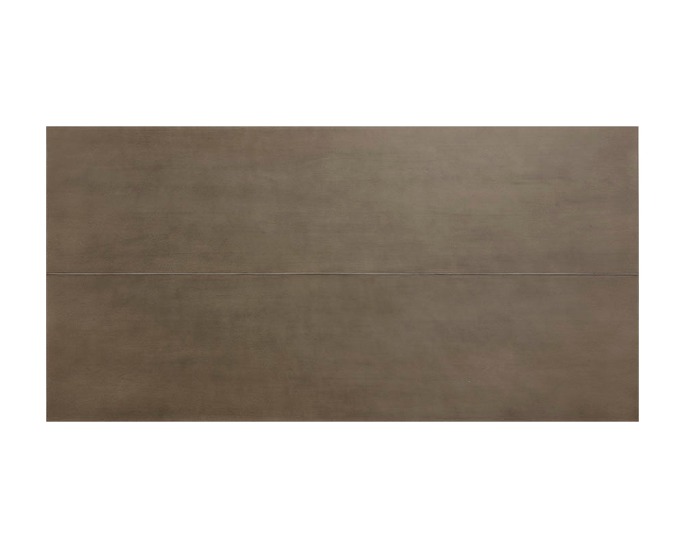 Sunpan Jade Dining Table - Antique Brass - Dark Mango - 79"/Antique Silver - Ash Grey - 79"