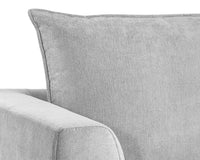 Sunpan Virgo Armchair - Metropolis Blue/Polo Club Kohl Grey/Stone