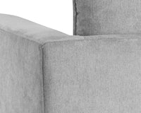 Sunpan Virgo Armchair - Metropolis Blue/Polo Club Kohl Grey/Stone