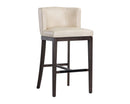 Sunpan Hayden Barstool - Bravo Cream/Bravo Portabella/Marble/Quarry