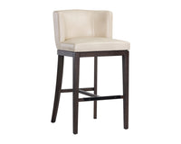 Sunpan Hayden Barstool - Bravo Cream/Bravo Portabella/Marble/Quarry