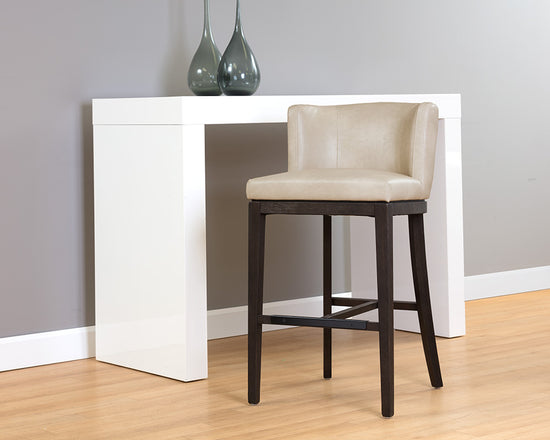 Sunpan Hayden Barstool - Bravo Cream/Bravo Portabella/Marble/Quarry