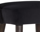 Sunpan Monae Barstool - Abbington Black/Bravo Cream and Polo Club Muslin