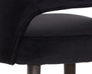Sunpan Monae Barstool - Abbington Black/Bravo Cream and Polo Club Muslin