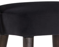 Sunpan Monae Counter Stool - Abbington Black/Bravo Cream and Polo Club Muslin/Moss Green