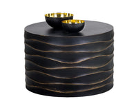 Sunpan Corey Coffee Table in  Small Black / Summer Sand